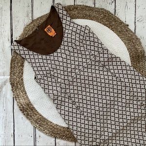 Tory Burch pattern sleeveless vintage style dress